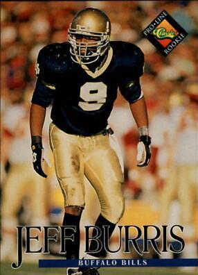 Jeff Burris #354 Football Cards 1994 Pro Line Live