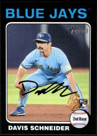 Davis Schneider [Black Border] #425 Prices | 2024 Topps Heritage ...