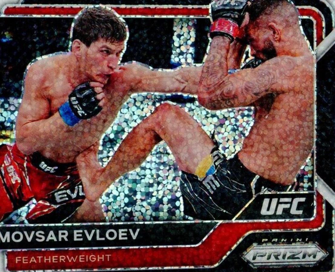 Movsar Evloev [White Sparkle] #8 Ufc Cards 2023 Panini Prizm UFC All Out