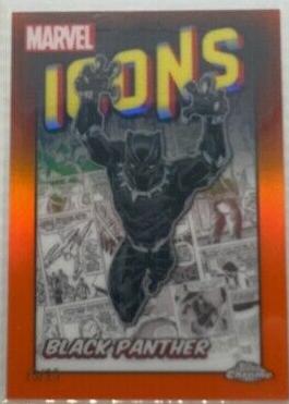 Black Panther [Orange Refractor] #MI-2 Marvel 2024 Topps Chrome Icons