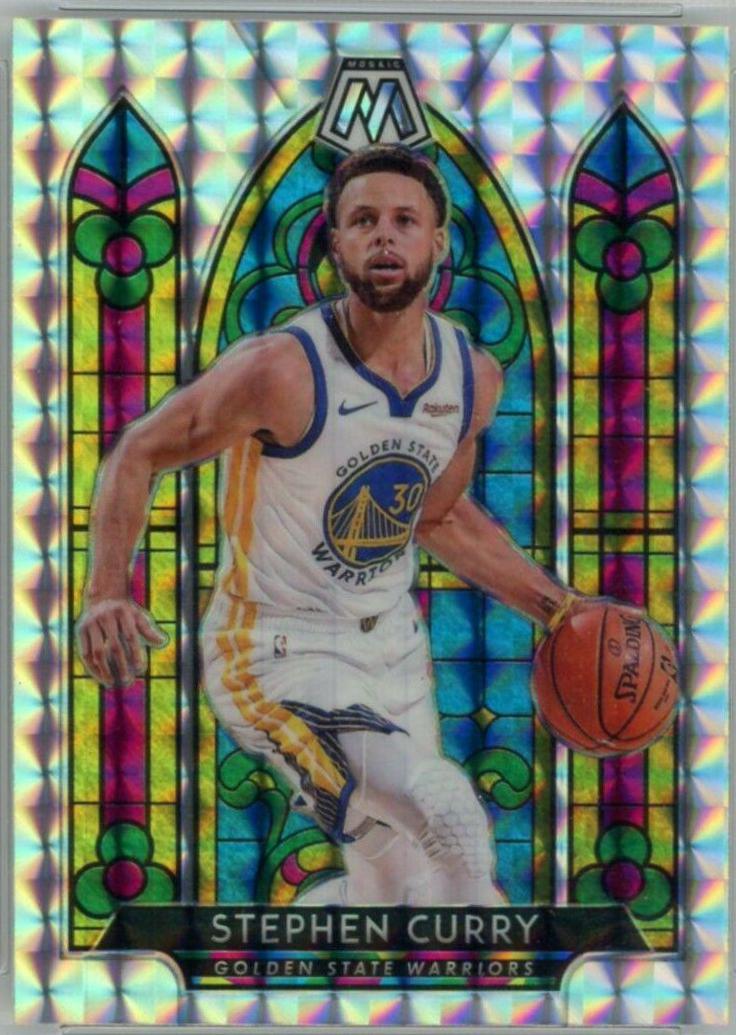 2019 Panini Mosaic Stephen Curry on sale MVPs Red Wave Tmall Warriors SP!