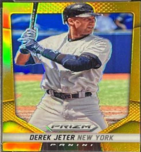 Derek Jeter [Gold Prizm] #76 Baseball Cards 2014 Panini Prizm