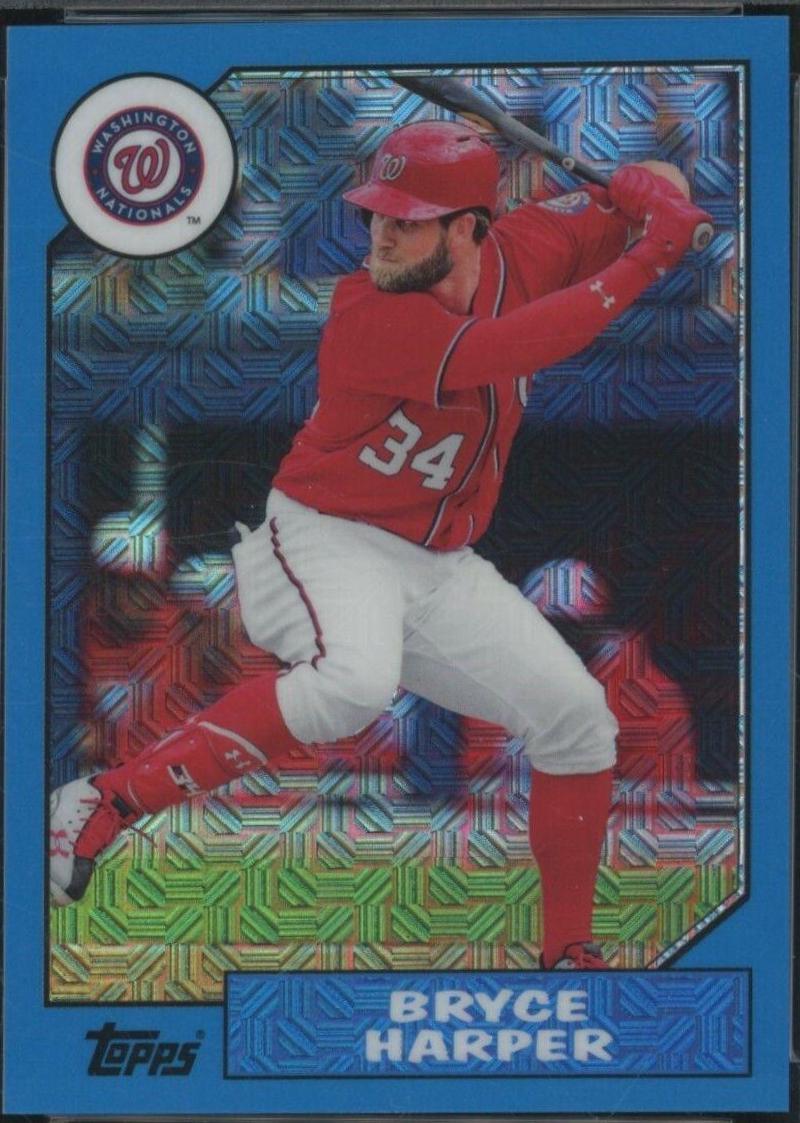 Bryce Harper [Blue] #87-BH Baseball Cards 2017 Topps Silver Pack Promo