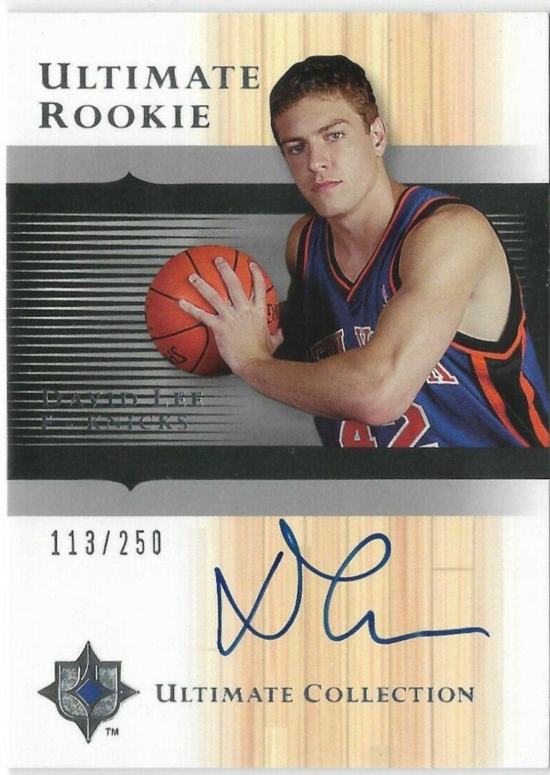 David Lee [Autograph] #170 Basketball Cards 2005 Ultimate Collection