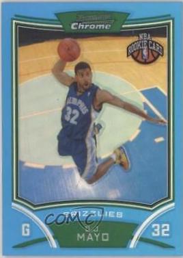 O.J. Mayo [Blue Refractor] #113 Basketball Cards 2008 Bowman Chrome