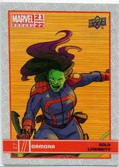 Gamora [Gold Linearity] #27 Marvel 2021 Upper Deck Annual Prices