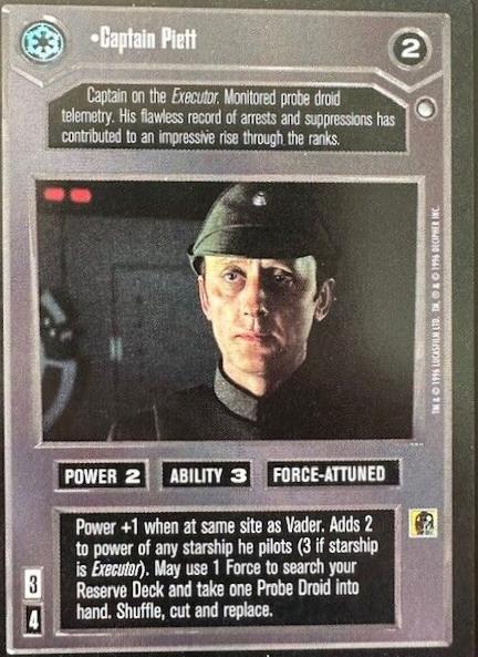 Captain Piett [Limited] Star Wars CCG Hoth