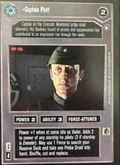 Captain Piett [Limited] Star Wars CCG Hoth Prices