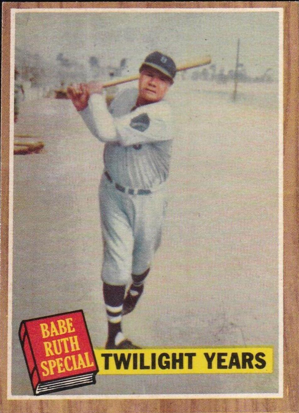 Outlet 1962 Topps Babe ruth twilight years psa ex 5 #141