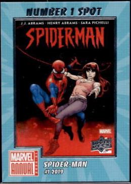 Spider-Man (2019) #1 #N1S-12 Marvel 2020 Upper Deck Annual Number 1 Spot