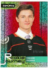 Trevor Zegras [Red] #RJ-10 Hockey Cards 2021 Upper Deck Synergy Rookie Journey Draft Prices