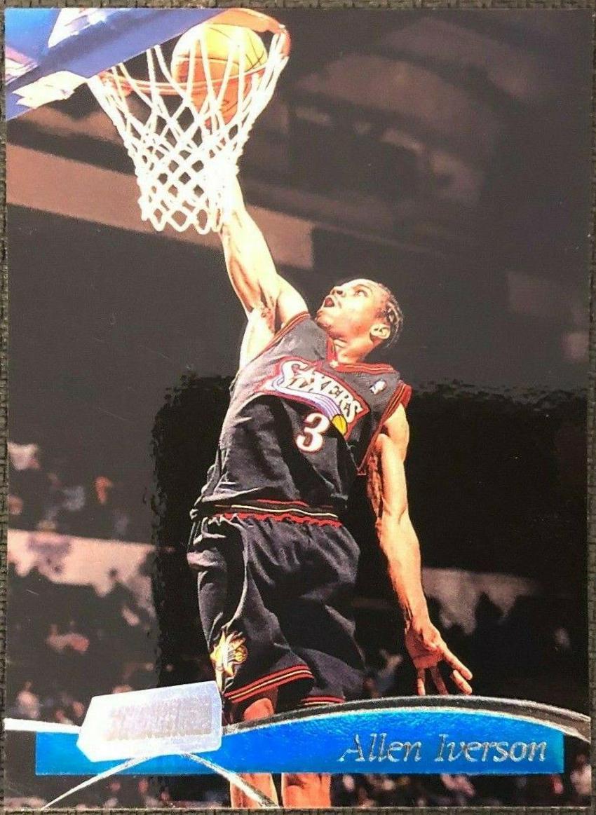 Allen Iverson #126 Basketball Cards 1997 Stadium Club