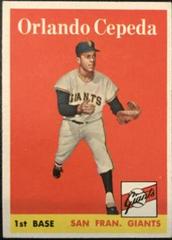 Orlando Cepeda #343 Baseball Cards 1958 Topps Prices