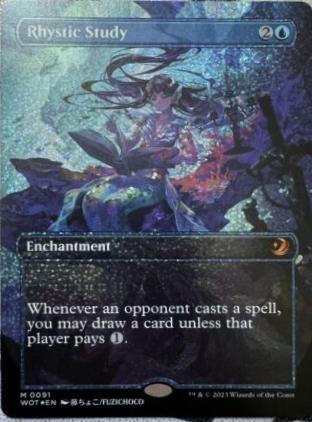 Rhystic Study [Foil] #71 Magic Wilds of Eldraine Enchanting Tales