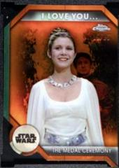 The Medal Ceremony [Rebel Orange Refractor] #ILY-2A Star Wars 2024 Topps Chrome I Love You I Know Prices