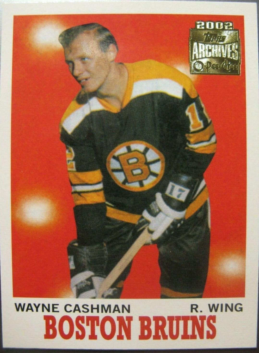 Wayne Cashman #31 Hockey Cards 2001 Topps Archives