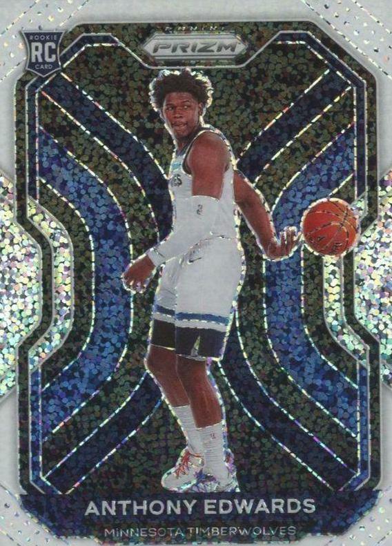 Anthony Edwards [White Sparkle Prizm] #258 Basketball Cards 2020 Panini Prizm