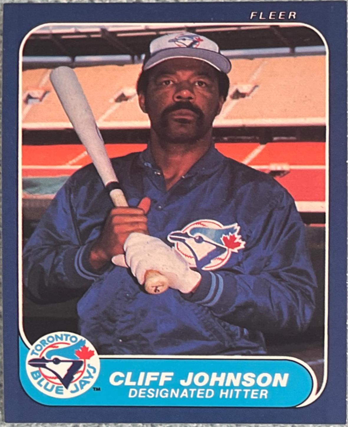 Cliff Johnson #62 Baseball Cards 1986 Fleer