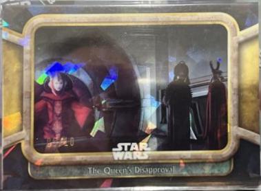 The Queen's Disapproval [Black] #9 Star Wars 2024 Topps Chrome Sapphire