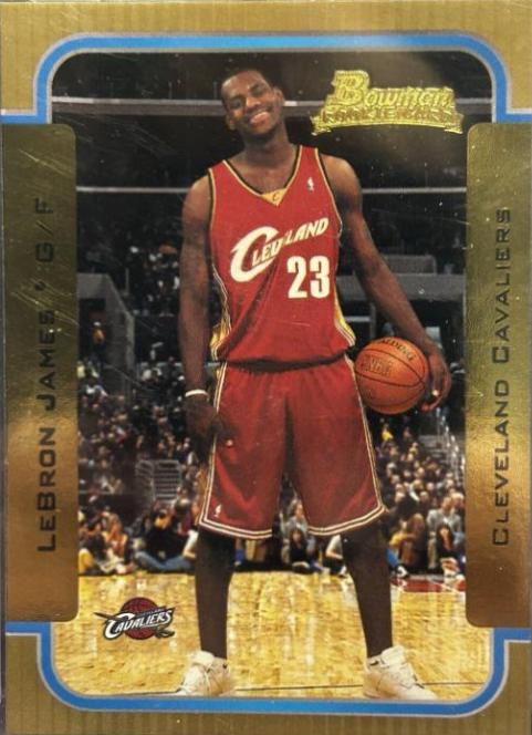 LeBron James [Gold] #123 Basketball Cards 2003 Bowman