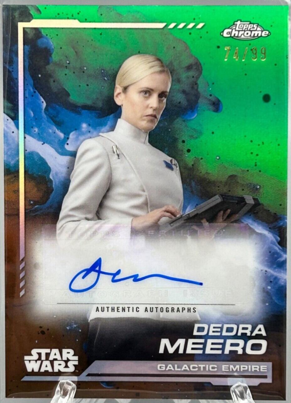 Denise Gough as Dedra Meero [Kashyyyk Green Refractor] #AU-DG Star Wars 2024 Topps Chrome Autograph