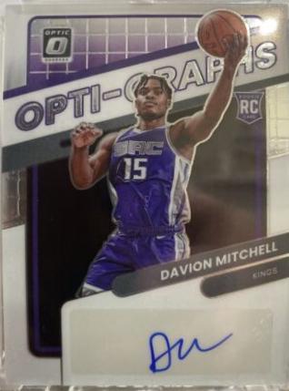 Davion Mitchell [Choice] #OG-DML Basketball Cards 2021 Panini Donruss Optic Opti Graphs