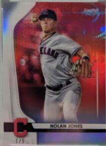 Nolan Jones [Red Refractor] #BPR-6 Baseball Cards 2020 Bowman Sterling