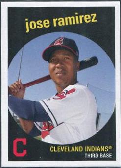 Jose Ramirez #164 Baseball Cards 2018 Topps Throwback Thursday