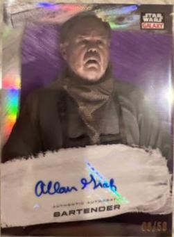 Allan Graf [Purple Refractor] #GA-AGR Star Wars 2022 Topps Galaxy Chrome Autograph