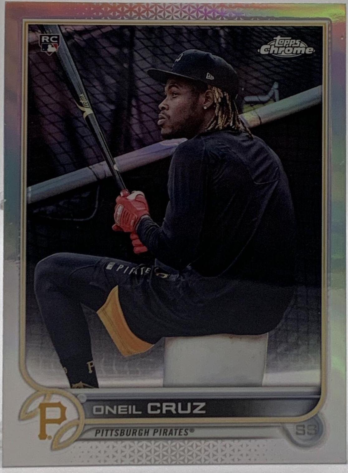 Oneil Cruz 2022 Topps SP rc top (SITTING ON BUCKET) Super Clean