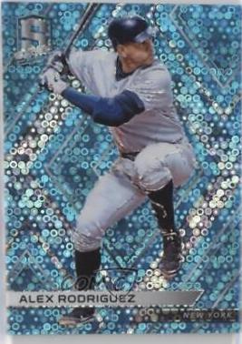 Alex Rodriguez [Neon Blue] #59 Baseball Cards 2018 Panini Chronicles Spectra