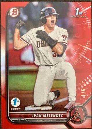 Ivan Melendez [Red] #BD-29 Baseball Cards 2022 Bowman Draft