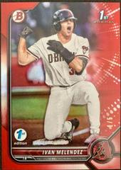 Ivan Melendez [Red] #BD-29 Baseball Cards 2022 Bowman Draft Prices