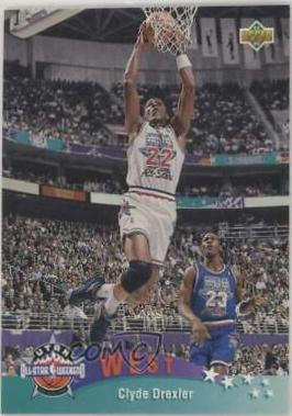 Clyde Drexler [Italian] #18 Basketball Cards 1992 Upper Deck International