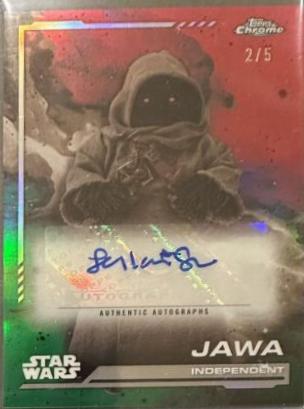 Leilani Shiu as Jawa [Dathomir Red Refractor] #AU-LS Star Wars 2024 Topps Chrome Autograph