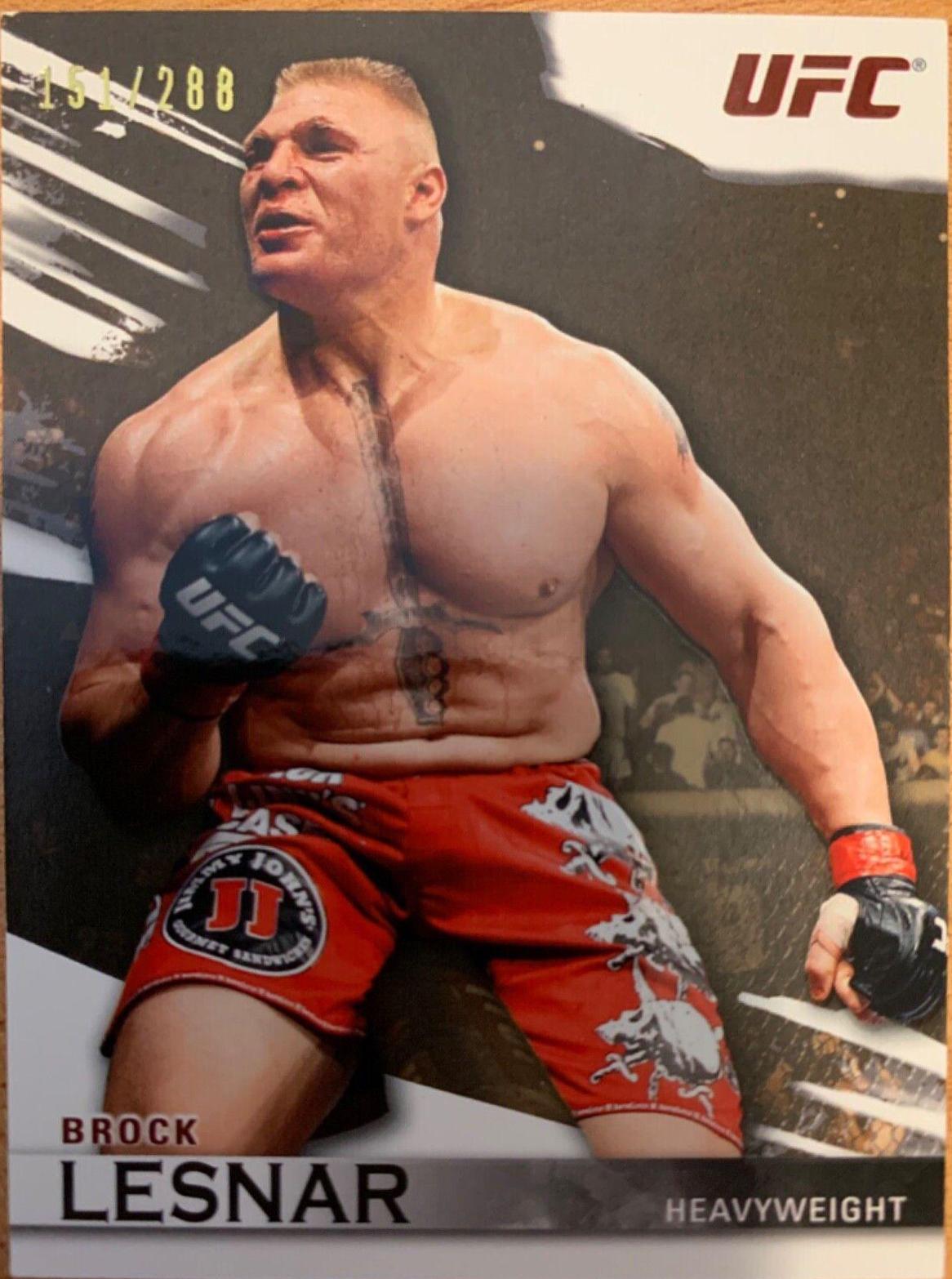 UFC Topps Brock Lesnar OUT OF PRINT buy