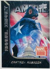 Captain America #AI-7 Marvel 2020 Upper Deck Annual Impact Prices