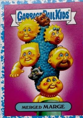 Merged MARGE [Light Blue] #1a Garbage Pail Kids Prime Slime Trashy TV