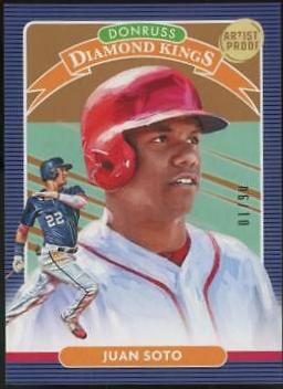 Juan Soto [Artist Proof] #23 Baseball Cards 2020 Panini Donruss