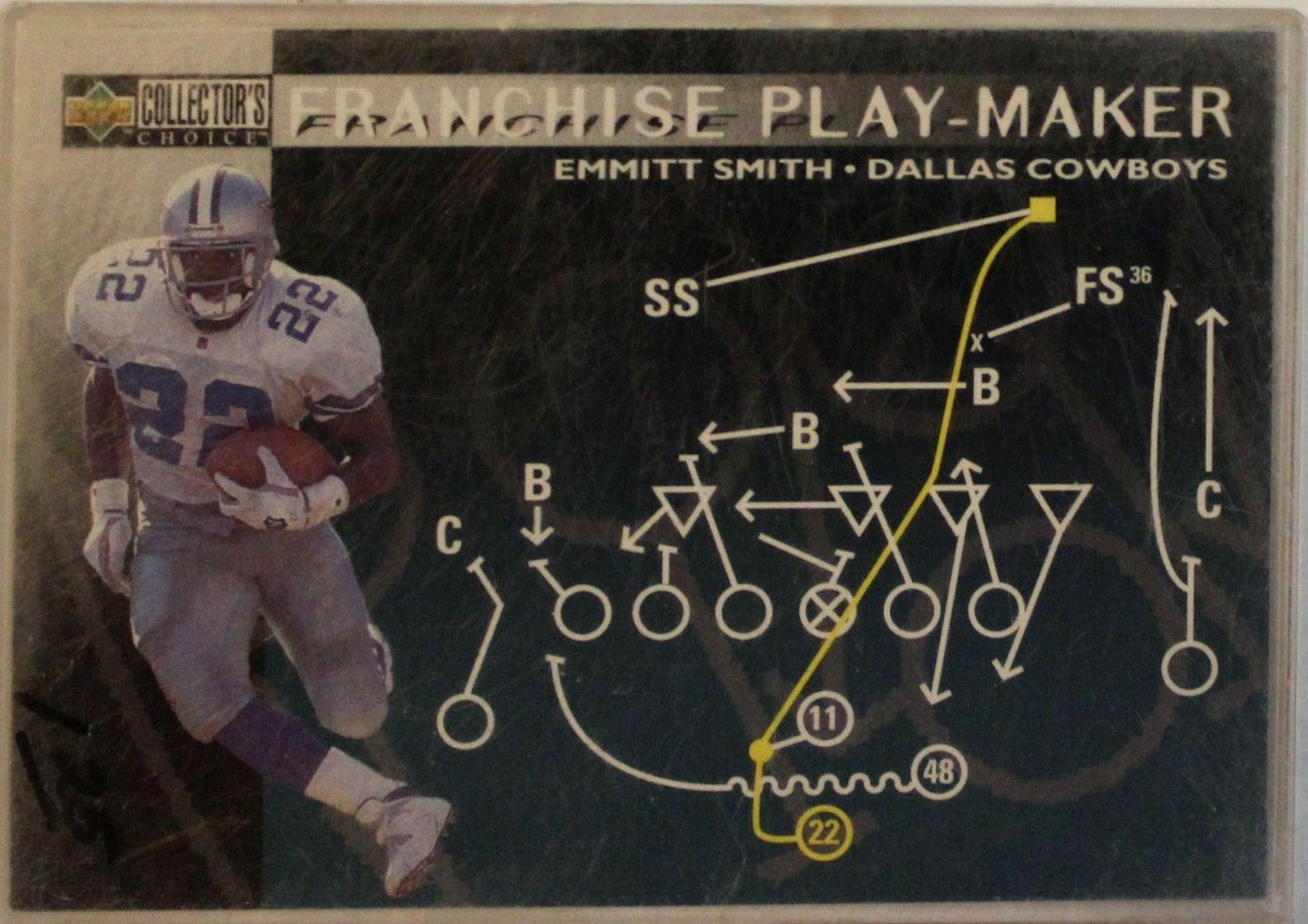 Emmitt Smith #U66 Football Cards 1996 Collector's Choice Update