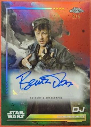 Benicio Del Toro as DJ #AU-BDT Star Wars 2024 Topps Chrome Autograph