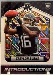 Treylon Burks [White] #I-9 Football Cards 2022 Panini Mosaic Introductions Prices