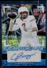 Cameron Rising [Metalized Sparkles Blue] #FP-CR1 Football Cards 2022 Leaf Flash Photography Autographs Prices