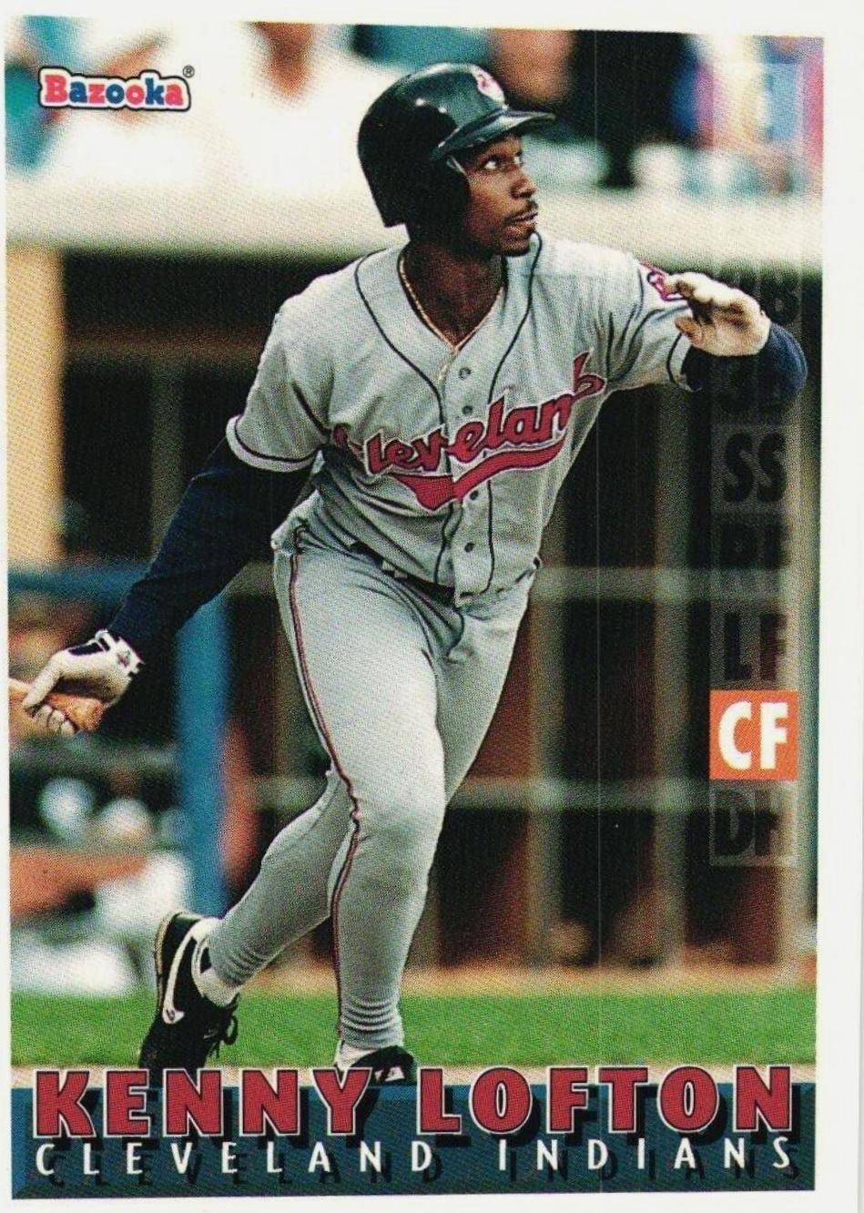 Kenny Lofton #22 Baseball Cards 1995 Bazooka