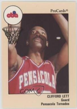 Clifford Lett #55 Basketball Cards 1989 Procards Cba