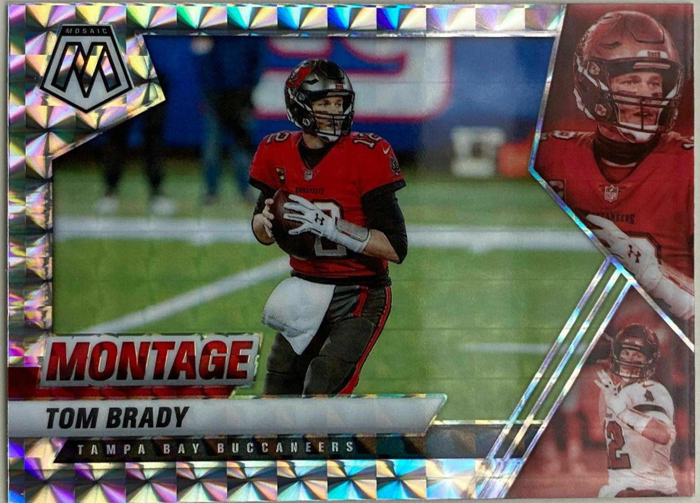 Tom Brady [Mosaic] #MON-8 Football Cards 2021 Panini Mosaic Montage