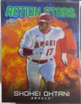 Shohei Ohtani [Green] #ASC-4 Baseball Cards 2023 Topps Chrome Update Action Stars