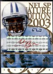 Chris Brown [Red] #CB Football Cards 2003 SP Signature Signature Edition Prices