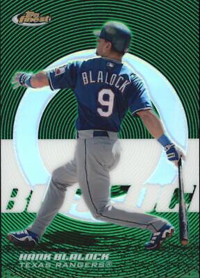 Hank Blalock [Green Xfractor] #2 Baseball Cards 2005 Finest