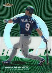 Hank Blalock [Green Xfractor] #2 Baseball Cards 2005 Finest Prices